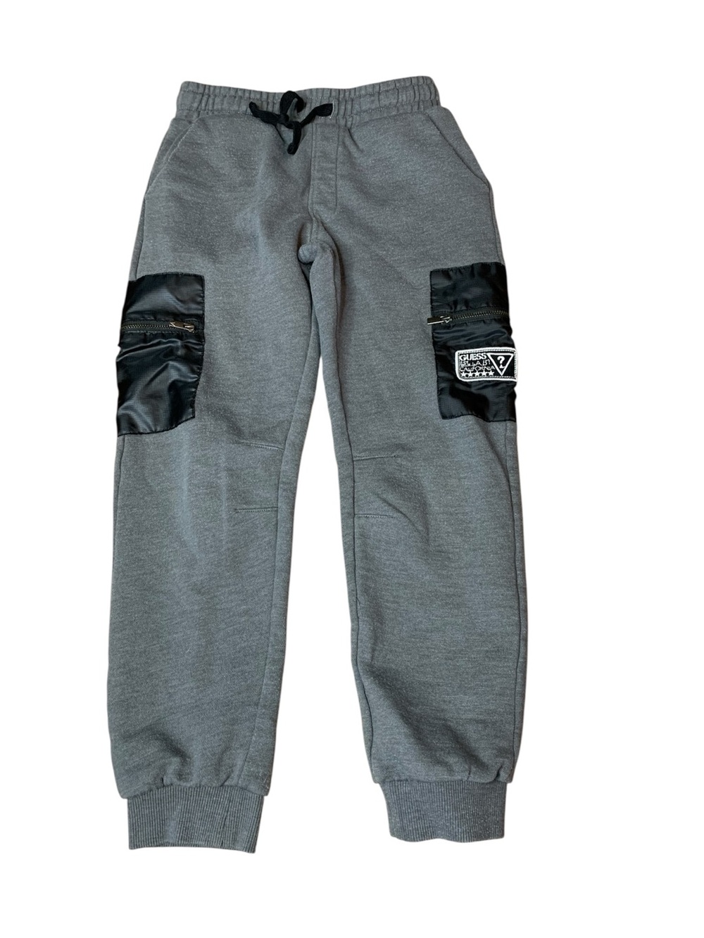 Guess Los Angeles Gray Fleece Cargo Jogger Sweatpants Size 8
